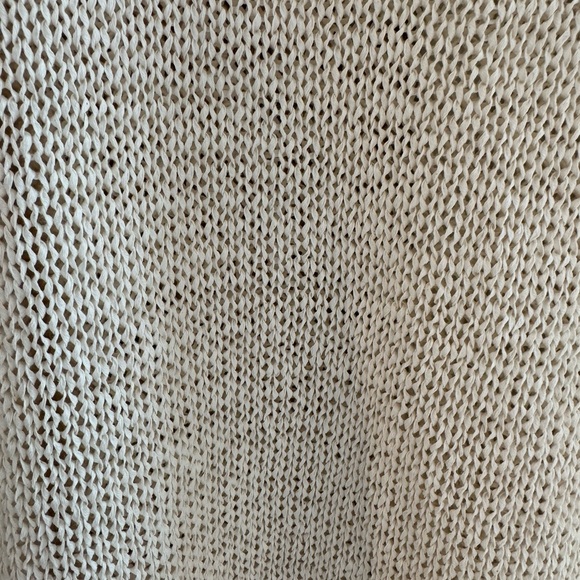 DKNY Women's Cream Knit Sweater - Picture 3 of 5